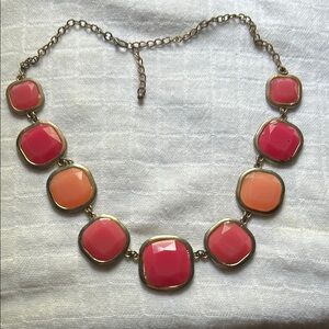 Elegant Pink and Orange Necklace